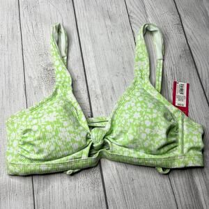 Xhilaration Target Ribbed Knot Front Bralette Bikini Swim Top Size D-DD XL NWT